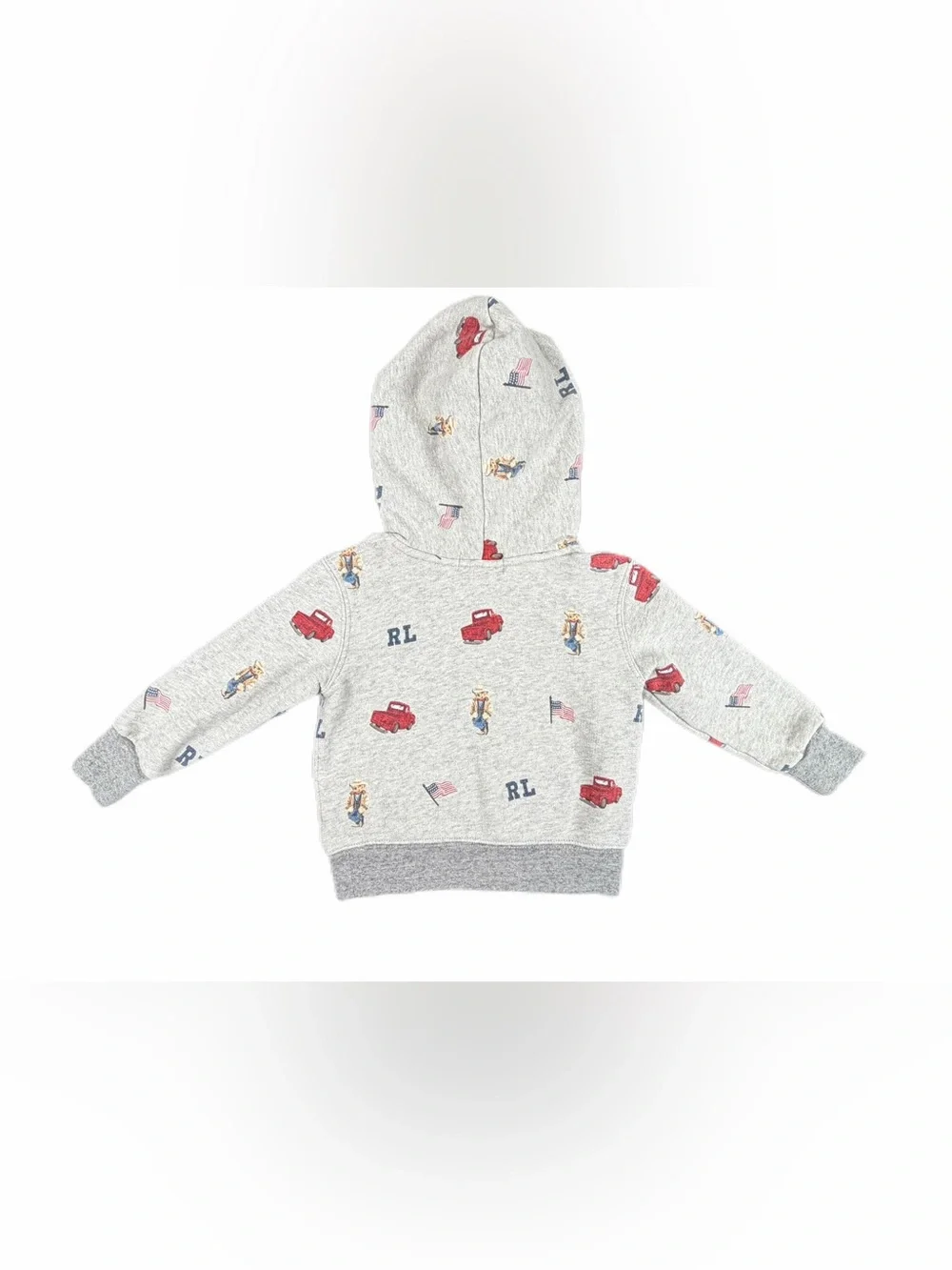 POLO COUNTRY Ralph Lauren Polo Bear Fleece Hoodie - 2/2T